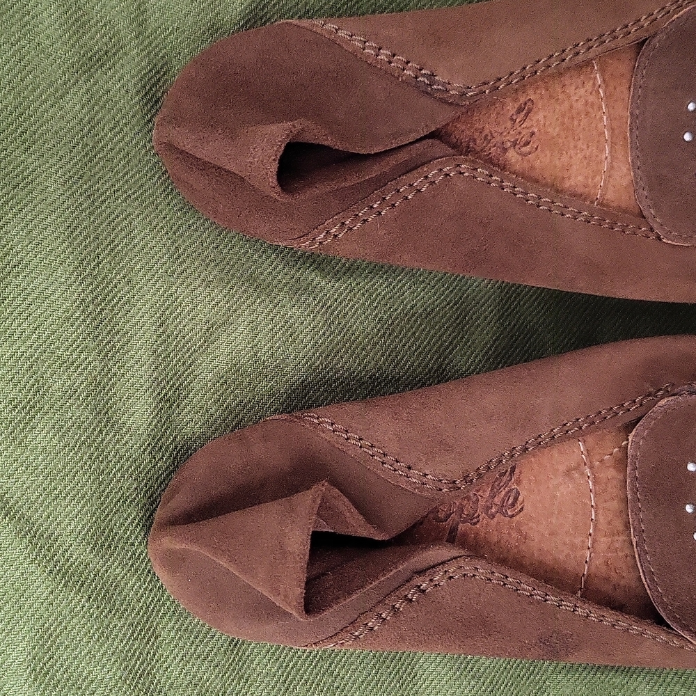 Brown Suede Moccasins - Picture 3 of 5